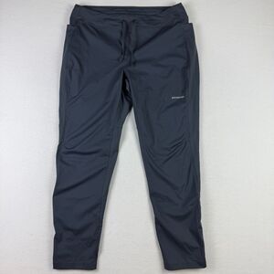 Patagonia Women's Wind Shield Pants Gray Joggers Water Repellent Soft XL 34x30